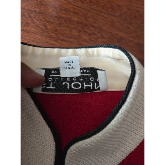 BEAUTIFUL St John collection Blazer jacket red size 2 - Picture 8 of 8